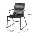 thumbnail image 6 of Afuera Living Outdoor Rope Weave Club Chair in Black (Set of 2), 6 of 12