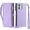 Purple, variant on ELEHOLD for Moto G Play 4G 2024 Case, Full Body Protection Crossbody Flip Zipper Credit Card Slot Wallet Case Kickstand Shockproof Leather Case with Shoulder Strap and Wrist Strap, Black