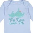 thumbnail image 4 of Inktastic My Nana Loves Me Boys or Girls Long Sleeve Baby Bodysuit, 4 of 5