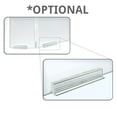 thumbnail image 6 of Medium 60" wide x 20" high Clear Acrylic Tri Fold PLEXIGLASS Protective Shield, Sneeze Guard, Personal Barrier, adjustable heights for pass through on the bottom, 6 of 6