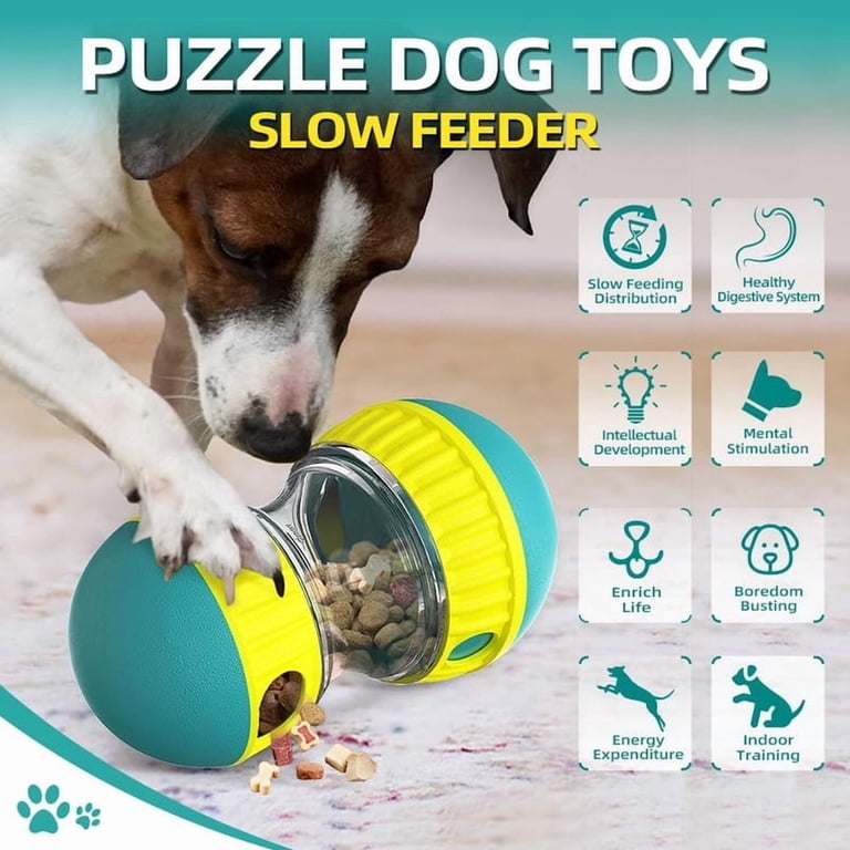 Paw Licking Roller: Dog Puzzle Toy & Slow Feeder Ball, Mental Stimulation  Treat Dispenser for Boredom & Anxiety Relief - Walmart.com
