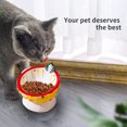 thumbnail image 5 of Raised Cat Food Bowl, Ceramic Elevated Cat Feeder Bowl, Anti Vomiting, Backflow Prevention, 5 of 5
