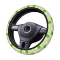 thumbnail image 2 of Balery St Patrick's Day11 Fundas elásticas antideslizantes para volante, funda protectora universal para hombre y mujer, 15 pulgadas, accesorios para coche., 2 of 6