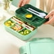 thumbnail image 5 of Fiambrera Bento Apilable, Almacenamiento De Alimentos a Prueba De Fugas, Recipientes De Plstico Grueso Utensilios a Juego, Para La Oficina Viajes, Preparacin De Comidas Porttil, Diseo, UKHBMC, 5 of 8