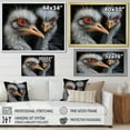thumbnail image 4 of Designart "Graceful Shadows Of An Ostrich Couple I" Ostriches Floater Framed Canvas Prints, 4 of 5