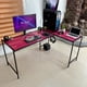 thumbnail image 3 of Escritorio Gamer Modelo Lb 160x118 Cm Forma L Grande Moderno Color Rojo / Rosa, 3 of 5