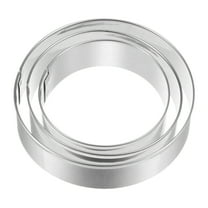 Uxcell Cookie Cutters, Round Shaped Stainless Steel Biscuit Cookie Cutter 3 Pack