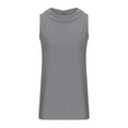 thumbnail image 5 of ZQUUVOU Women's Cotton Linen Tank Summer Casual Crew Neck Sleeveless Tops Gray (S), 5 of 6