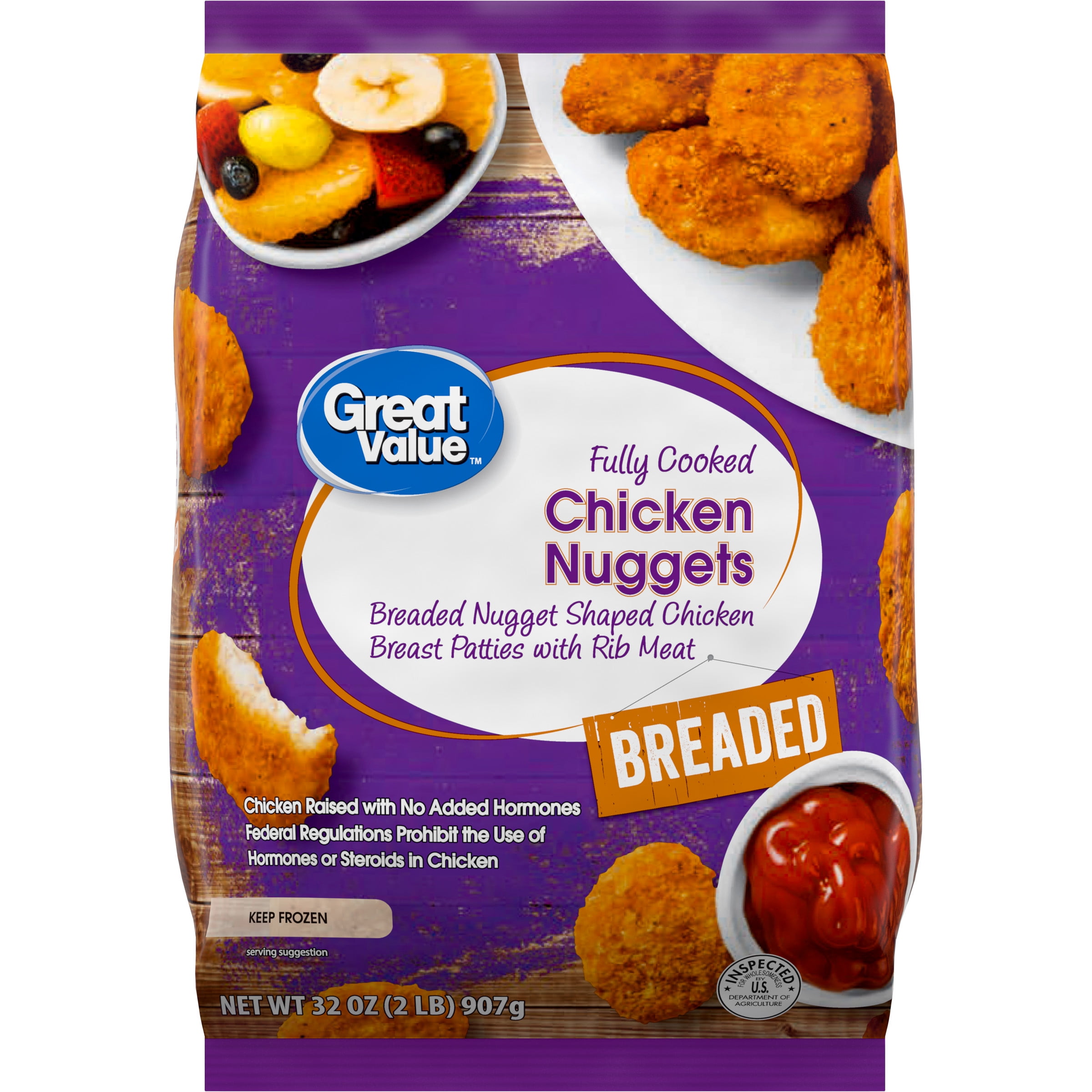 Great Value Fully Cooked Chicken Nuggets, 32 Oz (Frozen) | lupon.gov.ph