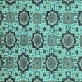 thumbnail image 1 of Ahgly Company Indoor Square Abstract Light Blue Modern Area Rugs, 7' Square, 1 of 4