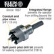 thumbnail image 2 of Cortador de agujeros Klein Tools 31856 de carburo pesado de 28 mm, 2 of 8