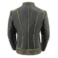 thumbnail image 2 of Milwaukee Leather MLL2527 Women's 'Elegant' Distressed Brown Detail Laced Leather Jacket X-Small, 2 of 10