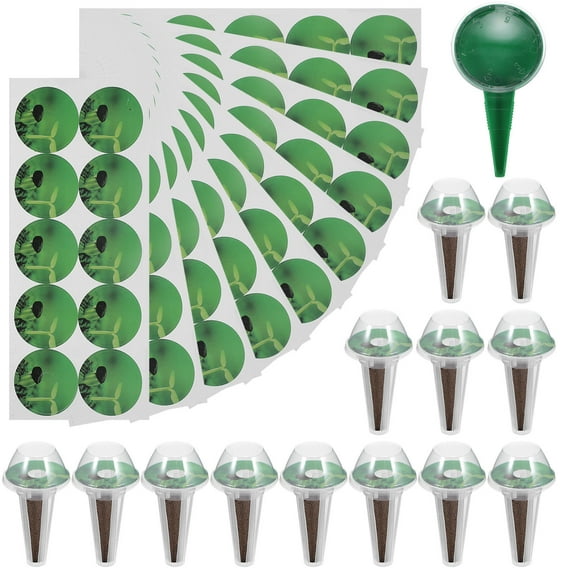 Raindrops Indoor Hydroponic System with Durable Plastic Grow and Lids for Building Flower or Vegetable Gardens Assorted Color