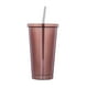 thumbnail image 2 of Taza Reutilizable de Acero Inoxidable con Tapa 500 Ml Sunnimix Vaso con Pajita, 2 of 8