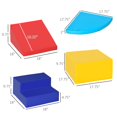 thumbnail image 2 of Qaba Foam Play Set - 4 Piece Climbing & Crawling Set for Early Development | Multi-Color, PU Leather, EPE Foam | Home, Nursery, Play Zone, 2 of 7