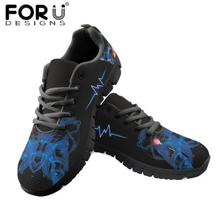 

Fashion Women s Shoes Flats X-ray ECG Pattern Casual Sneakers Summer Female Air Mesh Comfortable Walking Shoes Woman