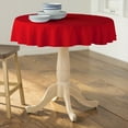 thumbnail image 2 of LA Linen Polyester Poplin Tablecloth 58-Inches Round, Red, 2 of 2