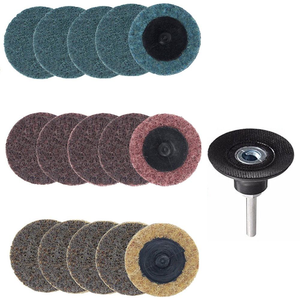 30pcs/set 2 Inch Grinding Disc Roloc Roll Lock Surface Coarse Sanding Disc Pads 