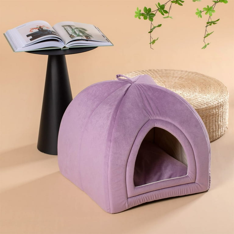 KASENTEX Cat Bed for Indoor Cats 2 in 1 Cat House Pet Supplies