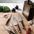 thumbnail image 3 of BergHOFF Rosewood 7" Stainless Steel Santoku Knife, 3 of 4