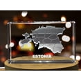 thumbnail image 3 of Estonia 3D Engraved Crystal 3D Engraved Crystal Keepsake/Gift/Decor/Collectible/Souvenir, 3 of 6