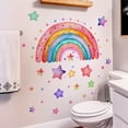 thumbnail image 5 of HengDidi Cartoon Colorful Stars Rainbow Electrostatic Window Stickers - Removable Cling Film for Glass Window Decoration in Home Interiors, Easy Application and Removal, 5 of 6
