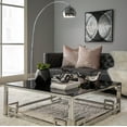 thumbnail image 4 of Sagebrook Home Metal 77" Arch Floor Lamp with Marble Base, Silver, 4 of 4