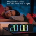 thumbnail image 3 of Digital alarm clock Simple projection alarm clock LED large font display electronic clock, 3 of 7