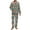 American Tribal Horse Print, variant on Merry Christmas Gingerbread Man Santa Claus Mens Polyester Pajama Set with Pockets, Long Sleeve Button Down Pajama Set for Men, Men's Sleepwear, Notch Collar Casual Loungewear, M