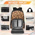 thumbnail image 3 of KUIFORTI Print Brown Capybara Bookbag with Lunch Bag, 4 Piece Kids Backpack Set for Elementary Middle School Students, Boys Girls School Bag with Pencil Pouch Water Bottle Sleeve, 3 of 7