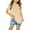 Beige, variant on Girls Shirts Short Sleeve Plain Tee Kids Crewneck Tshirts Summer Tops Basic Tees 3-14 Years