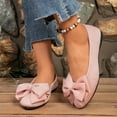 thumbnail image 6 of Miluxas Women's Pointed Toe Bowknot Ballet Flats Comfortable Slip-On Dressy Casual Bowtie Flat Shoes Loafers Pink 9(42), 6 of 9