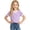 Purple, variant on Girls T Shirts V Neck Short Sleeve T Shirts Basic Plain Kids Shirts Girls 9-10 Years
