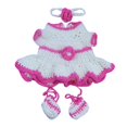 thumbnail image 2 of Adorable Vestido Hecho Punto Calcetines Diadema Set para 17 '' - 18 '' Reborn Baby Girl Doll , Rosa Roja Baoblaze vestido de muñecas de la vida real, 2 of 8