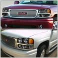 thumbnail image 2 of DNA Motoring For 01-06 GMC Sierra Yukon Denali Headlight Bumper Parking Lamps Pair Set Black/Amber, 2 of 6