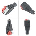 thumbnail image 3 of Abastado 20 piezas 0.217 x 0.098 in conector hembra cable terminal DC enchufe adaptador Jack para tira de luz LED, 3 of 8