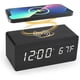 thumbnail image 2 of Led Wooden ClockDigital Alarm Clock Electronic Clock, 2 of 5