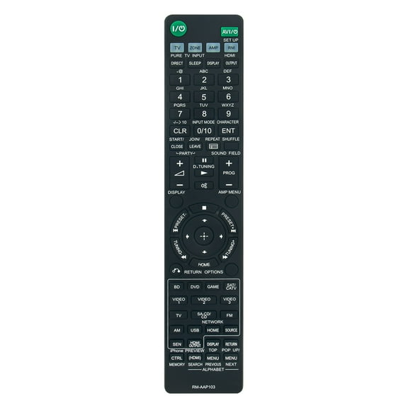 New RM-AAP103 Replace Remote Control compatible with Sony RMAAP103 STR-DN1040 AV System Player Remote Control