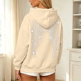 thumbnail image 4 of JUjie Oversized Sweatshirt Women Long Sleeve Pullover Oversized Sweatshirts for Fall & Winter Top 2026 Basic Hoodie Outfits Khaki XL, 4 of 6