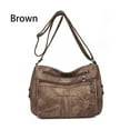 thumbnail image 1 of Vaidha Multi Functional Large Capacity Shoulder Bag Leisure Large Capacity Shoulder Bag Washed Leather Crossbody Bag Fashionable Mom Bag, 1 of 2