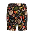 thumbnail image 2 of Lsque Owl And Leaves Mens Sleep Pajama Shorts,Short Pajama Pants, Cotton Ultra-Soft Knit-4X-Large, 2 of 9
