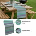 thumbnail image 5 of Purple Green Boho Table Runner - 60 Inch Long, Kitchen Dining Table Runner Dresser Scarves, Vintage Ethnic Tribe Abstract Art Farmhouse Decor for Coffee Tables Wedding Party Banquet, 5 of 8