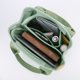 thumbnail image 4 of Bolsos de lona para mujer, con múltiples bolsillos, para mamá, informales para el trabajo (verde), 4 of 9