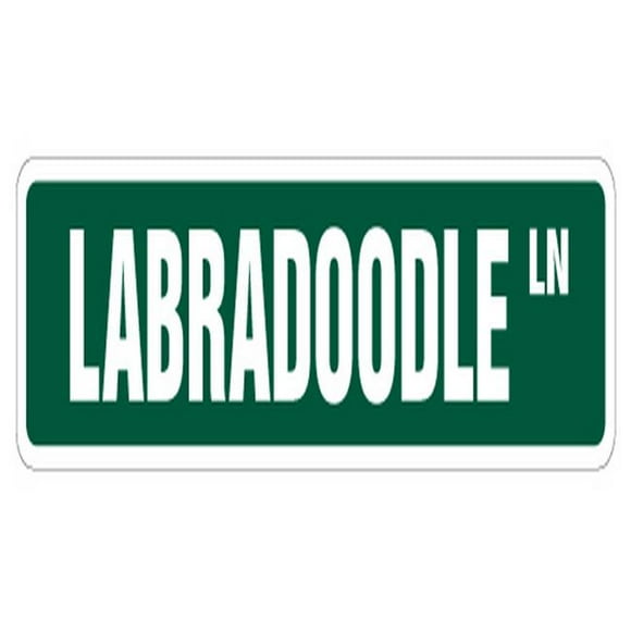 SignMission SS-730-Labradoodle 30 in. Labradoodle Street Sign - Dog Pet Lab Poodle Cute
