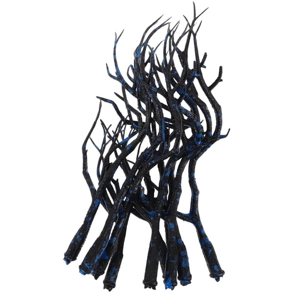 HONMEET 10Pcs Realistic Fake Tree Branches with Artificial Antlers for Multi Use Holiday and Event Decoration