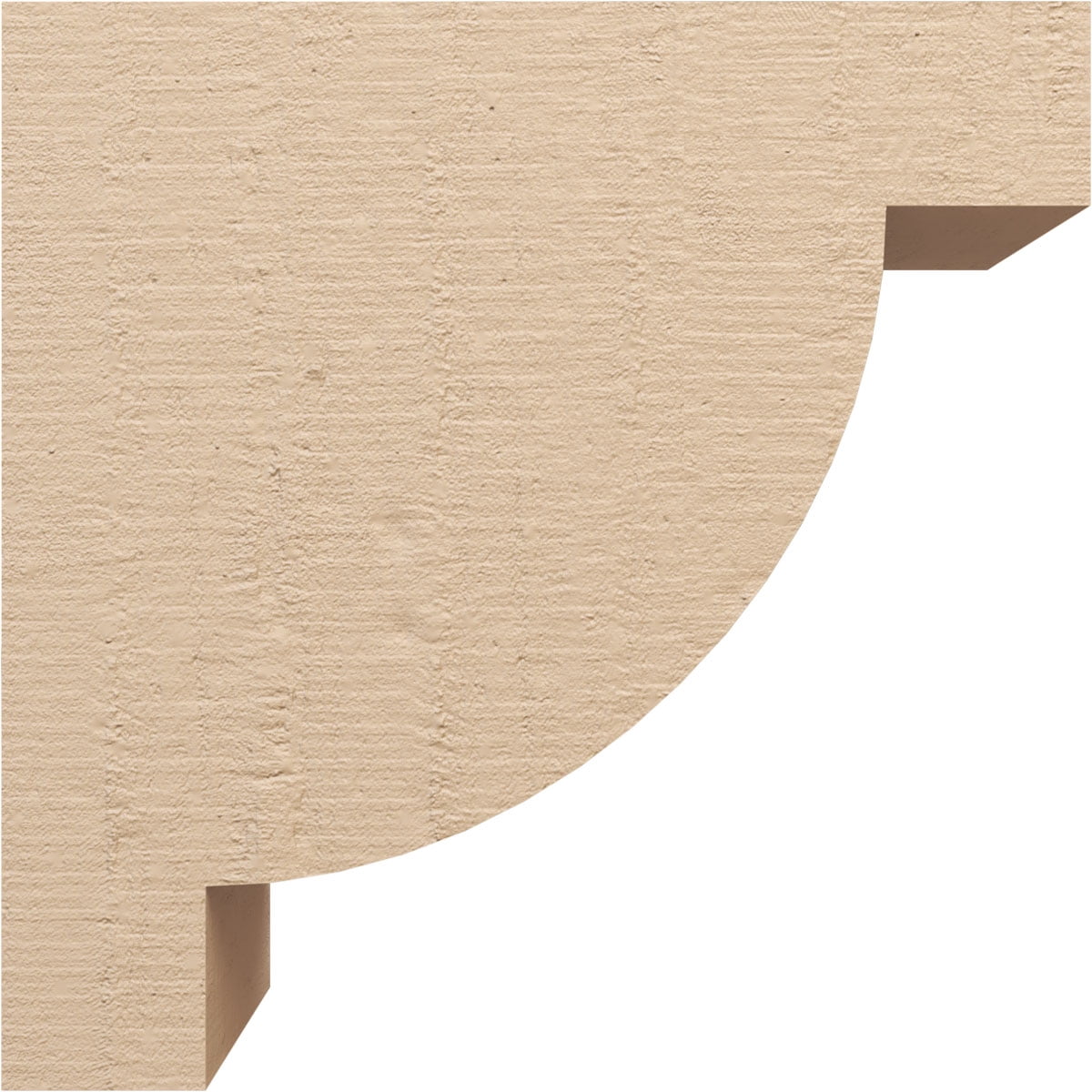 10"W x 20"D x 20"H Classic Alpine Rough Cedar Woodgrain TimberThane Corbel, Primed Tan