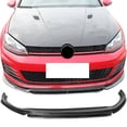 thumbnail image 2 of Ikon Motorsports Compatible with 15-17 Volkswagen VW GTI MK7 RZ Style Front Bumper Lip - Carbon Fiber CF, 2 of 3
