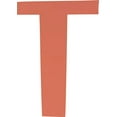 thumbnail image 1 of Acrylic Letter T Bold, 1'' Tall Pastel Coral Small Acrylic Plastic Letter, Color Choices, Reception, 1 of 5