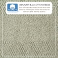 thumbnail image 2 of Great Bay Home Quick Dry Cotton Textured 6 Piece Towel Set, Eucalyptus, 2 of 7