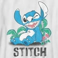 thumbnail image 2 of Boy's Lilo & Stitch Distressed Stitch Wink  Graphic Tee White Large, 2 of 4